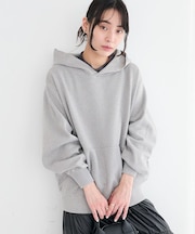 洗える/ラメスウェット風ニットプルオーバー