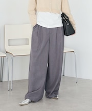 ストライプタックカーブパンツ