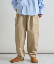 イージーワイドテーパードパンツ