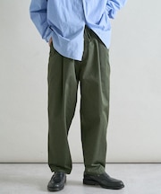 イージーワイドテーパードパンツ