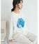 フラワープリントシアーロンTee