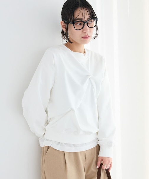 ミニ裏毛ツイストプルオーバー