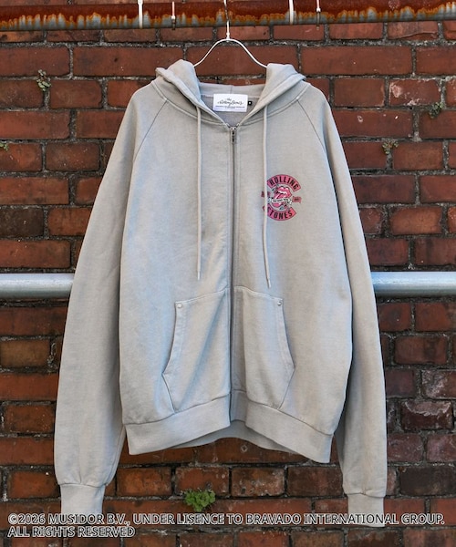 ザ・ローリング・ストーンズ】ピグメントスウェットZIPパーカー