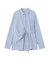 ベルト付きカシュクールシャツ