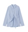 ベルト付きカシュクールシャツ