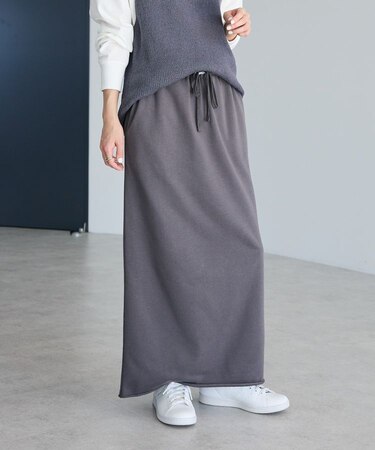 ダブルウエストカットソーロングスカート