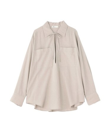 Vネックスキッパーシャツ