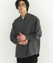 【機能素材】バンドカラーシャツ