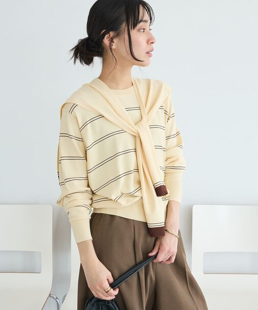 接触冷感 / ニットストール+プルオーバー