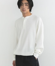 抗菌防臭 ヘンリーネックサーマルロンT