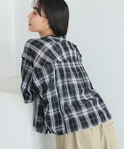 バックギャザーポンチョシャツ