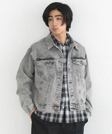 ハイブリーチケミカル 加工デニムジャケット