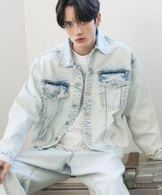 ハイブリーチケミカル 加工デニムジャケット