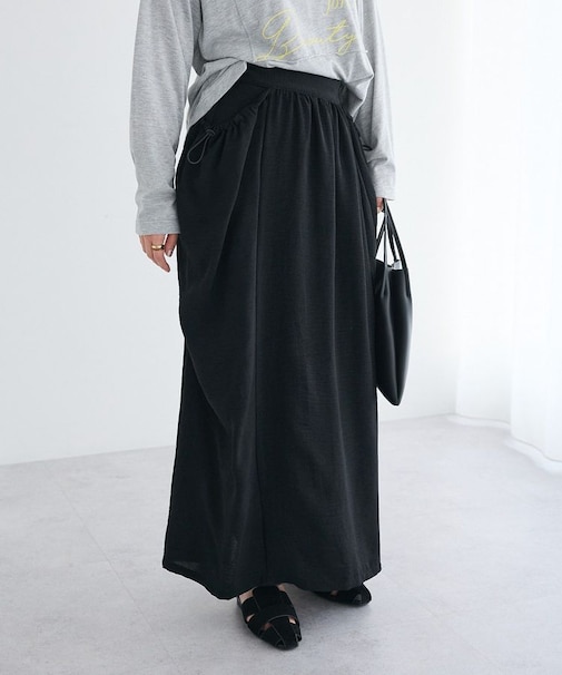 ドレープポケットデザインスカート