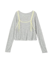 パイピングレイヤードバルーンプルオーバー