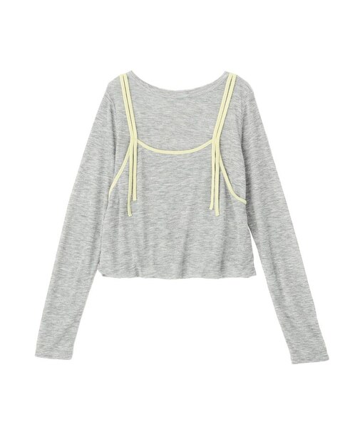 パイピングレイヤードバルーンプルオーバー