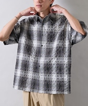 アソートミニチェックボクシー半袖シャツ