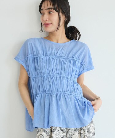 ヴィンテージボイルギャザーブラウス