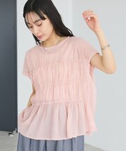 ヴィンテージボイルギャザーブラウス