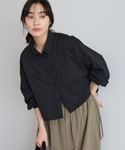遮熱/接触冷感/UVカット クロップドレングスシャツ