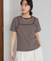 2点セット/ボーダーキャミ+Tシャツ