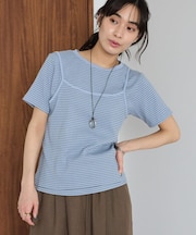 2点セット/ボーダーキャミ+Tシャツ