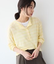 シアーボーダーヘンリーネックロンT