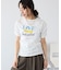 シャーリングプリントTシャツ