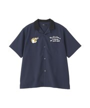 オープンカラーボーリングシャツ