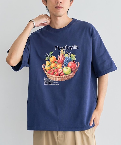 フルーツロゴイラストTシャツ