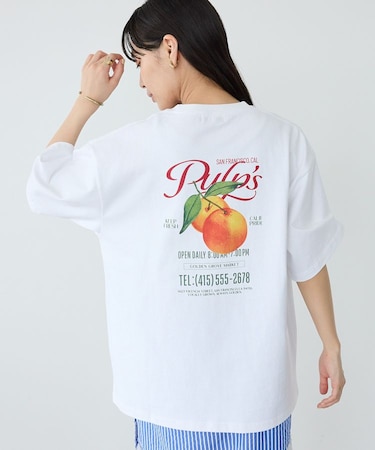 フルーツロゴイラストTシャツ