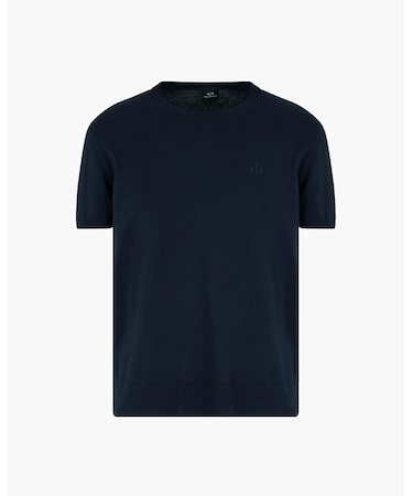 【A|X アルマーニ エクスチェンジ】 オーガニックコットン ニット Tシャツ