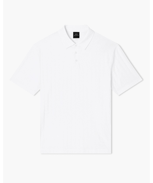 【A|X アルマーニ エクスチェンジ】オールオーバージャカードロゴ 半袖ポロシャツ