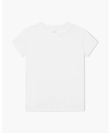 【A|X アルマーニ エクスチェンジ】AXロゴ 半袖クルーネックTシャツ