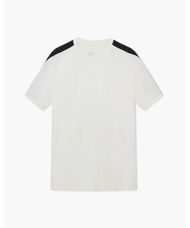【A|X アルマーニ エクスチェンジ】ロゴテープ 半袖クルーネックTシャツ