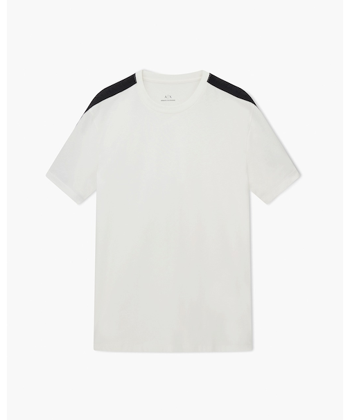 【A|X アルマーニ エクスチェンジ】ロゴテープ 半袖クルーネックTシャツ
