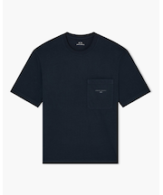 【A|X アルマーニ エクスチェンジ】パッチポケットディテール ガーメントダイ 半袖クルーネックTシャツ/REGULAR+