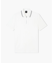 【A|X アルマーニ エクスチェンジ】ジップアップ 半袖ポロシャツ