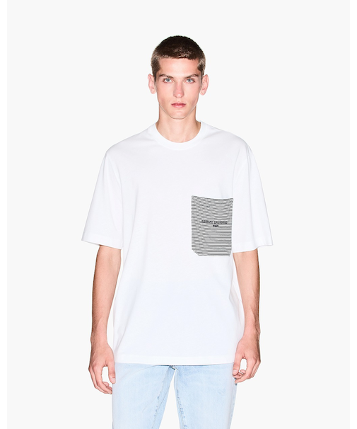 【A|X アルマーニ エクスチェンジ】パッチポケットディテール 半袖クルーネックTシャツ/REGULAR+