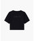 【A|X アルマーニ エクスチェンジ】AXロゴ クロップド 半袖クルーネックTシャツ