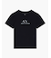 【A|X アルマーニ エクスチェンジ】グリッターロゴ 半袖クルーネックTシャツ