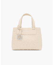 【A|X アルマーニ エクスチェンジ】オールオーバーエンボスロゴ ミニハンドバッグ