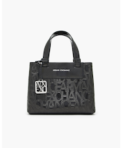 【A|X アルマーニ エクスチェンジ】オールオーバーエンボスロゴ ミニハンドバッグ