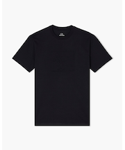 【A|X アルマーニ エクスチェンジ】エンボススクエアロゴ 半袖クルーネックTシャツ/REGULAR