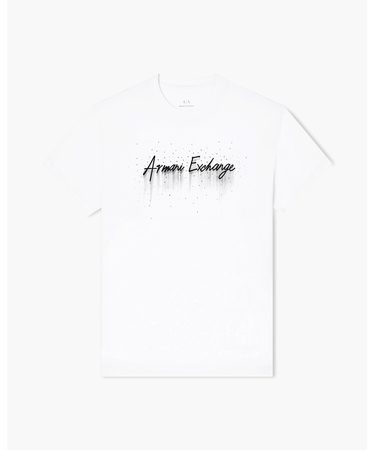 【A|X アルマーニ エクスチェンジ】AXロゴ 半袖クルーネックTシャツ