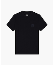 【A|X アルマーニ エクスチェンジ】ロゴパッチ 半袖クルーネックTシャツ