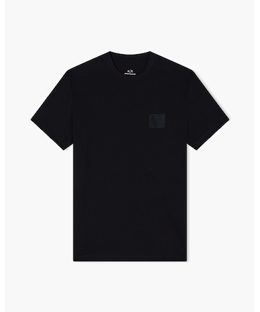 【A|X アルマーニ エクスチェンジ】ロゴパッチ 半袖クルーネックTシャツ