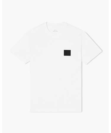 【A|X アルマーニ エクスチェンジ】ロゴパッチ 半袖クルーネックTシャツ