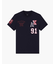【A|X アルマーニ エクスチェンジ】パッチデザイン 半袖クルーネックTシャツ