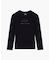 【A|X アルマーニ エクスチェンジ】AXロゴ 長袖クルーネックTシャツ